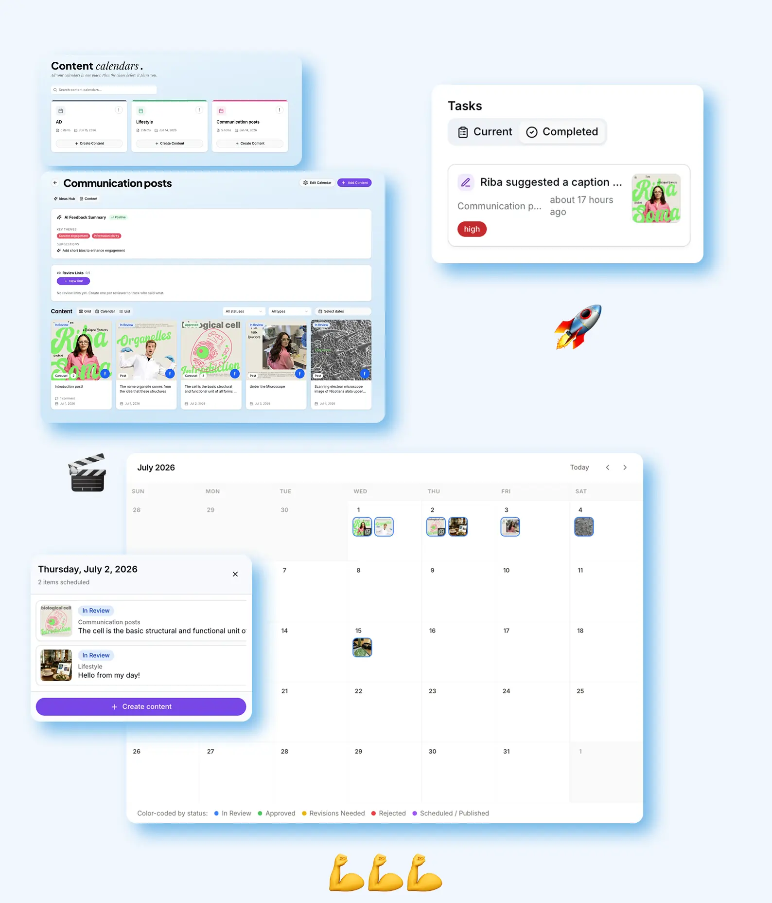 Content Calendar screenshot